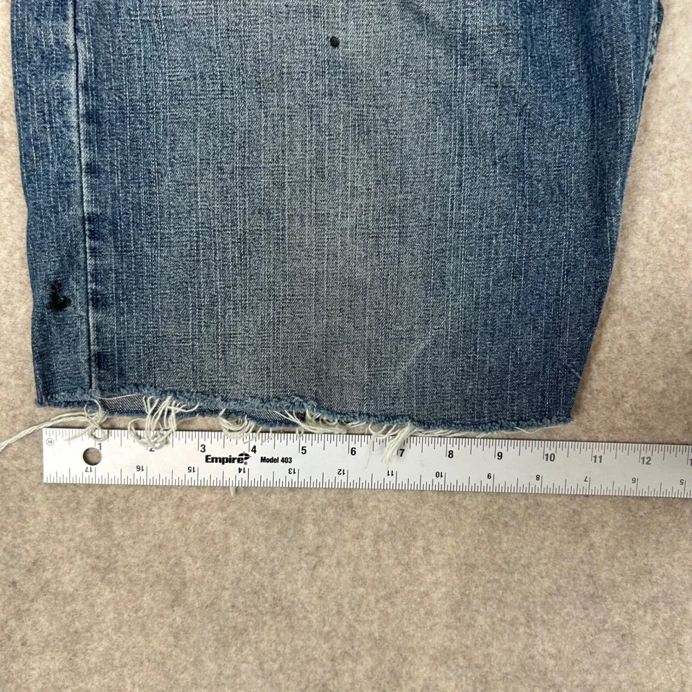 Levi's SilverTab‎ Shorts Mens W30 Blue Low Loose Raw Cut Off Denim 90s Skater